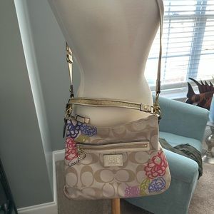 Coach Daisy Appliqué Hobo Bag